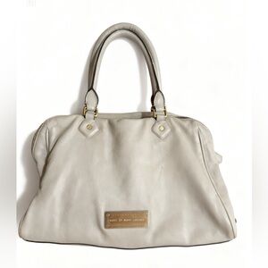 Marc Jacobs Double Zipper Sachel bag purse in Taupe